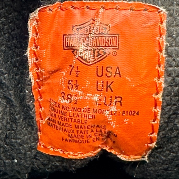 Harley-Davidson Faded Glory Motorcycle Boots. Size 7.5 - Picture 2 of 10